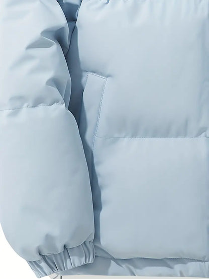 Damen Steppmantel mit Kapuze – Ge quiltete Winterjacke