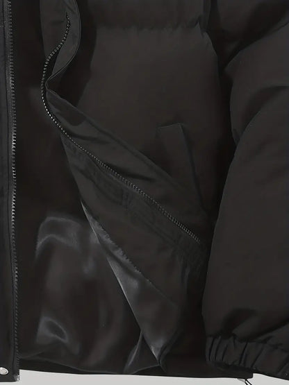 Damen Steppmantel mit Kapuze – Ge quiltete Winterjacke