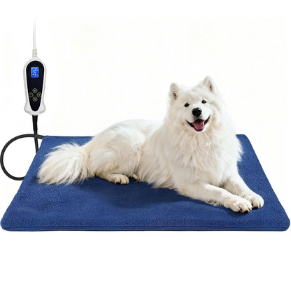 Tapis chauffant extra large et imperméable pour chien - Chauffe-animaux électrique