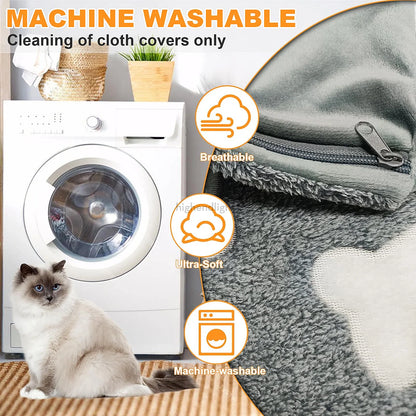 Tapis chauffant extra large et imperméable pour chien - Chauffe-animaux électrique