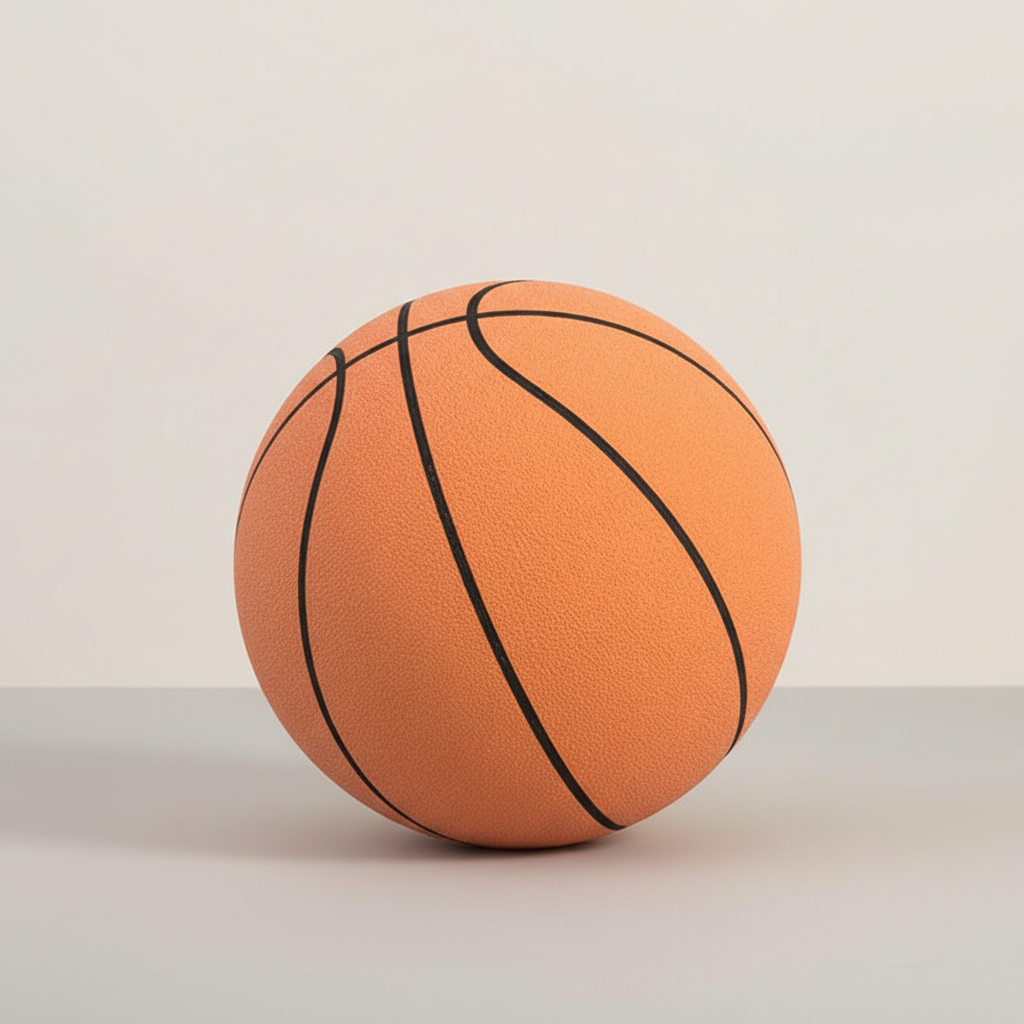 Professional Silent Basketball | Geräuschlose Schaumstoff-Technologie | High-Density Indoor Trainingsball | Optimale Sprungkraft | Sicher & Nachbarschaftsfreundlich
