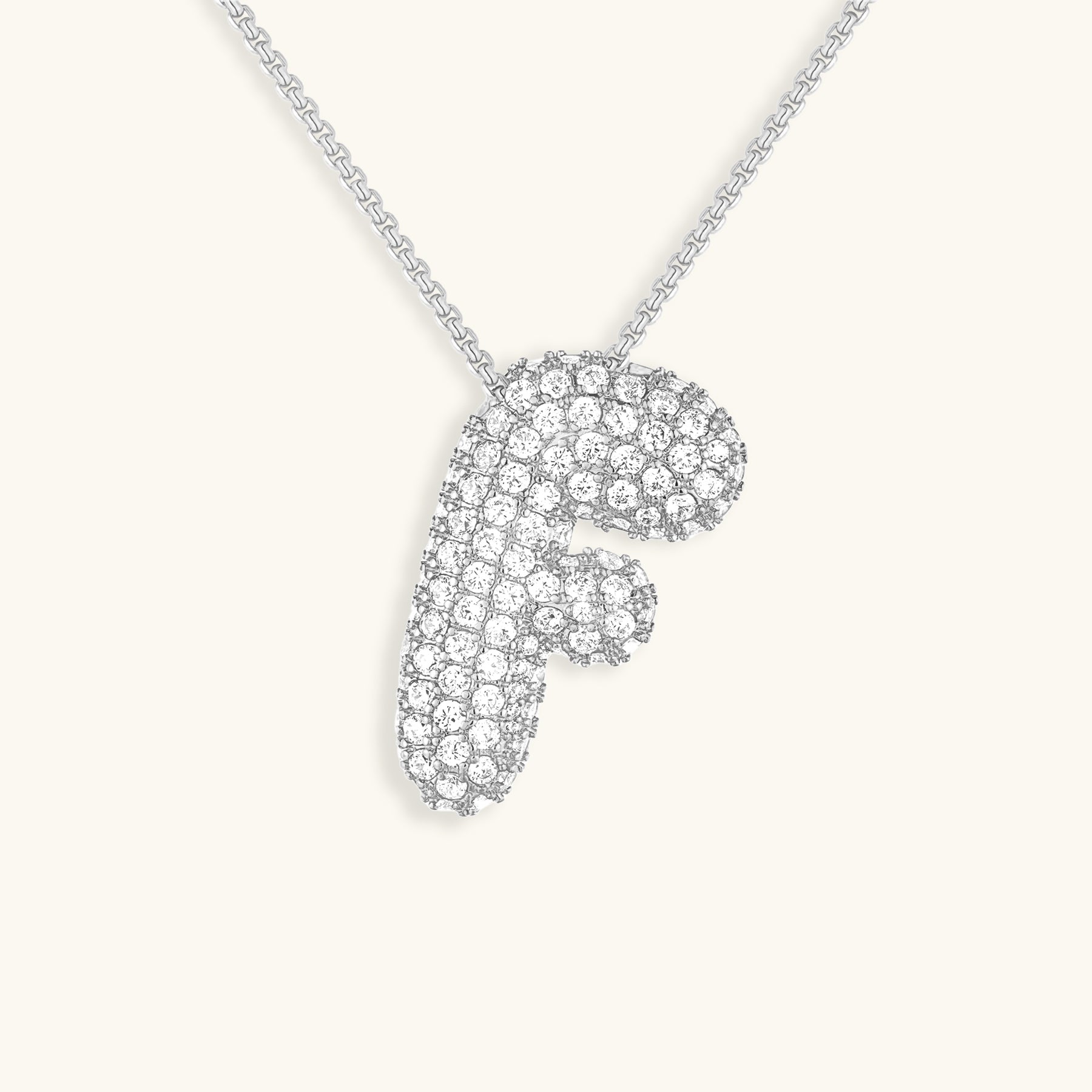 Esme - Bubble Initial Diamond Necklace — designed to inspire your lifestyle.