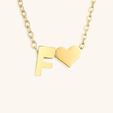 Mallory - Love Initial Letter Necklace — bringing modern charm to your space.