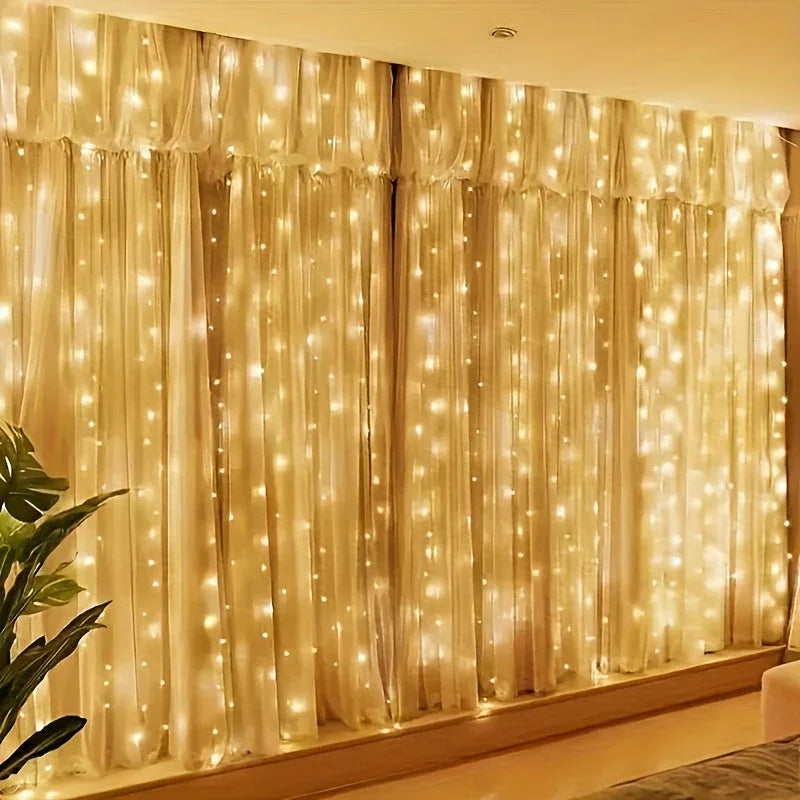 Feenlichtvorhang - USB LED - Fernbedienung