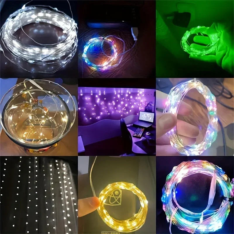 Feen-Lichterkette - Batteriebetrieben - Warmweiß