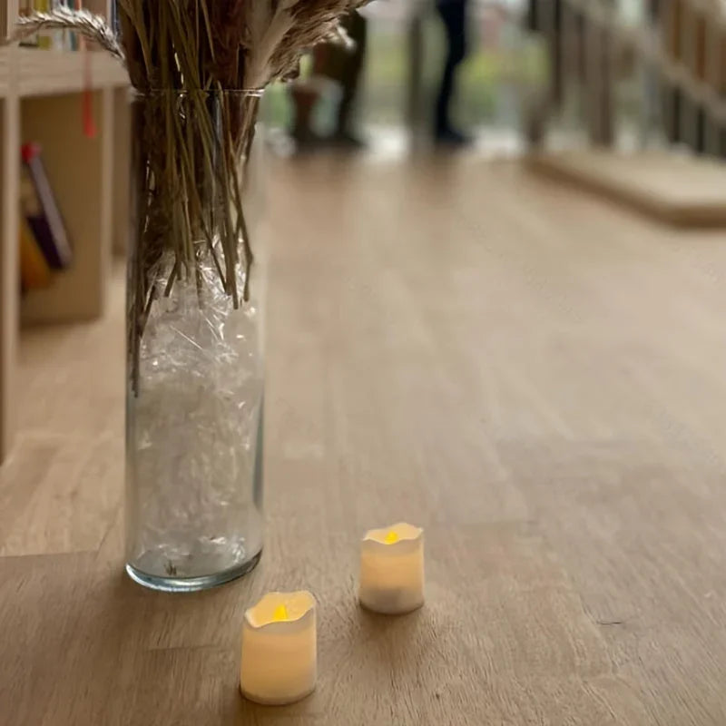 Flammenlose LED Teelichter - Warmweiß - Batteriebetrieben