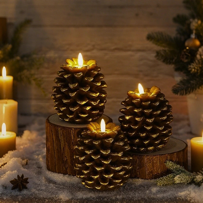 Bougies LED sans flamme – Solutions d'éclairage et de décoration hivernales sûres pour la maison