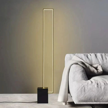 Lampadaire rectangulaire moderne pour l'éclairage du salon et de la chambre