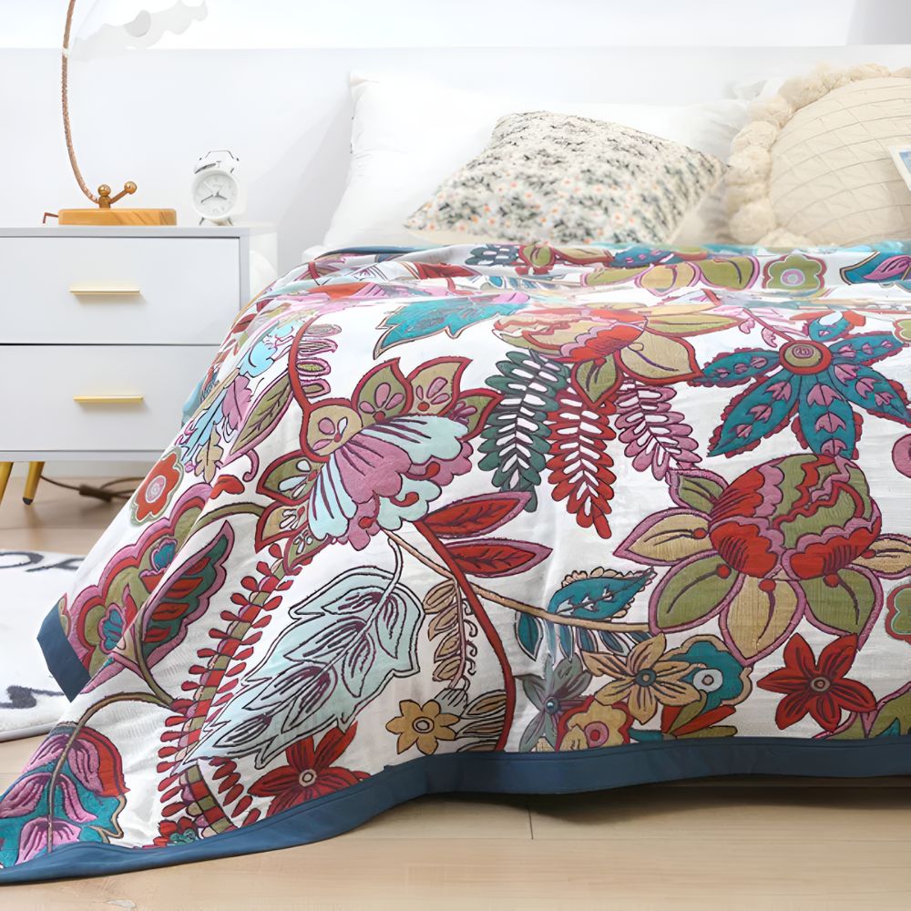 Couverture florale Ruhe Wendeblanket