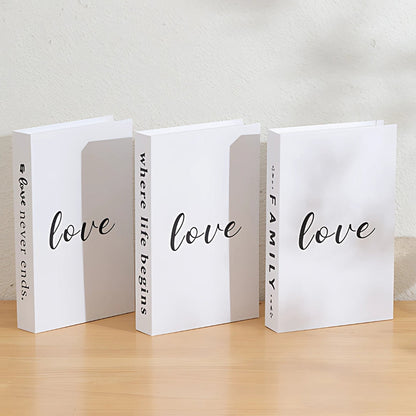 Motivational Book Stack Decor for Home Office & Living Room