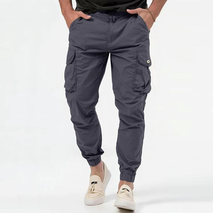 Pantalons cargo pour hommes avec poches cargo et poches élastiques