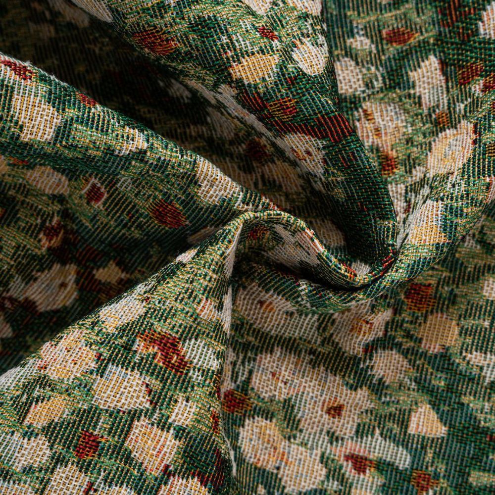 Franse Vintage Bloemen Tapisserie Gordijn