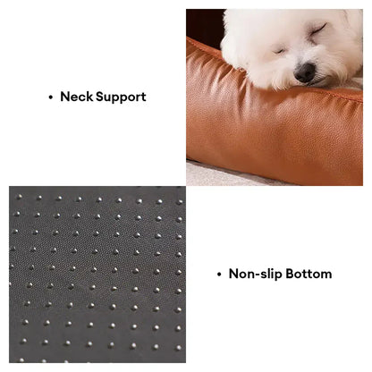 Lit pour chien portable semi-fermé avec toit, chaud et durable pour les animaux de compagnie