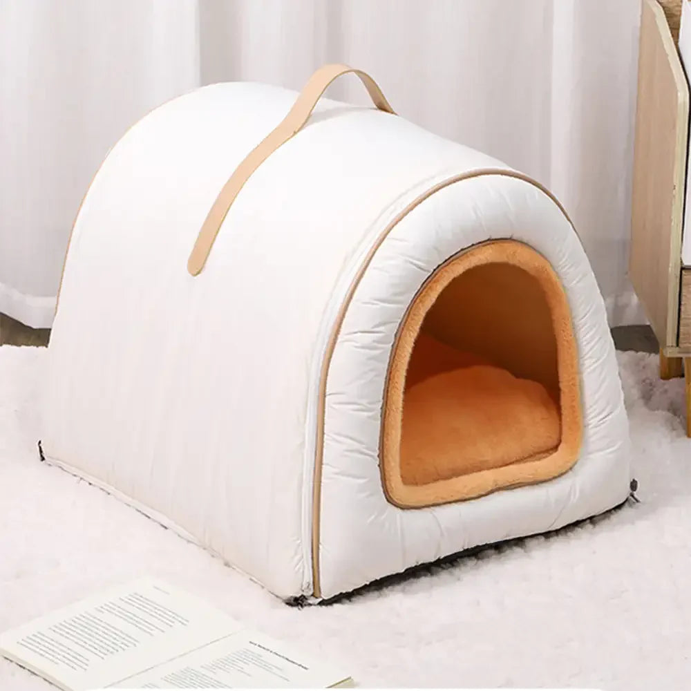 Waterproof Washable Cat Cave & Dog Bed for Deep Sleep Comfort