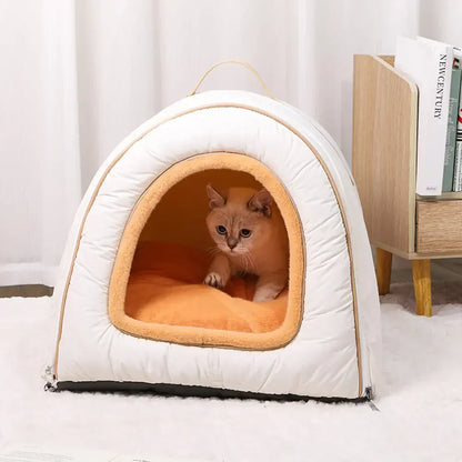 Waterproof Washable Cat Cave & Dog Bed for Deep Sleep Comfort