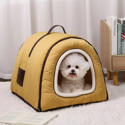 Waterproof Washable Cat Cave & Dog Bed for Deep Sleep Comfort
