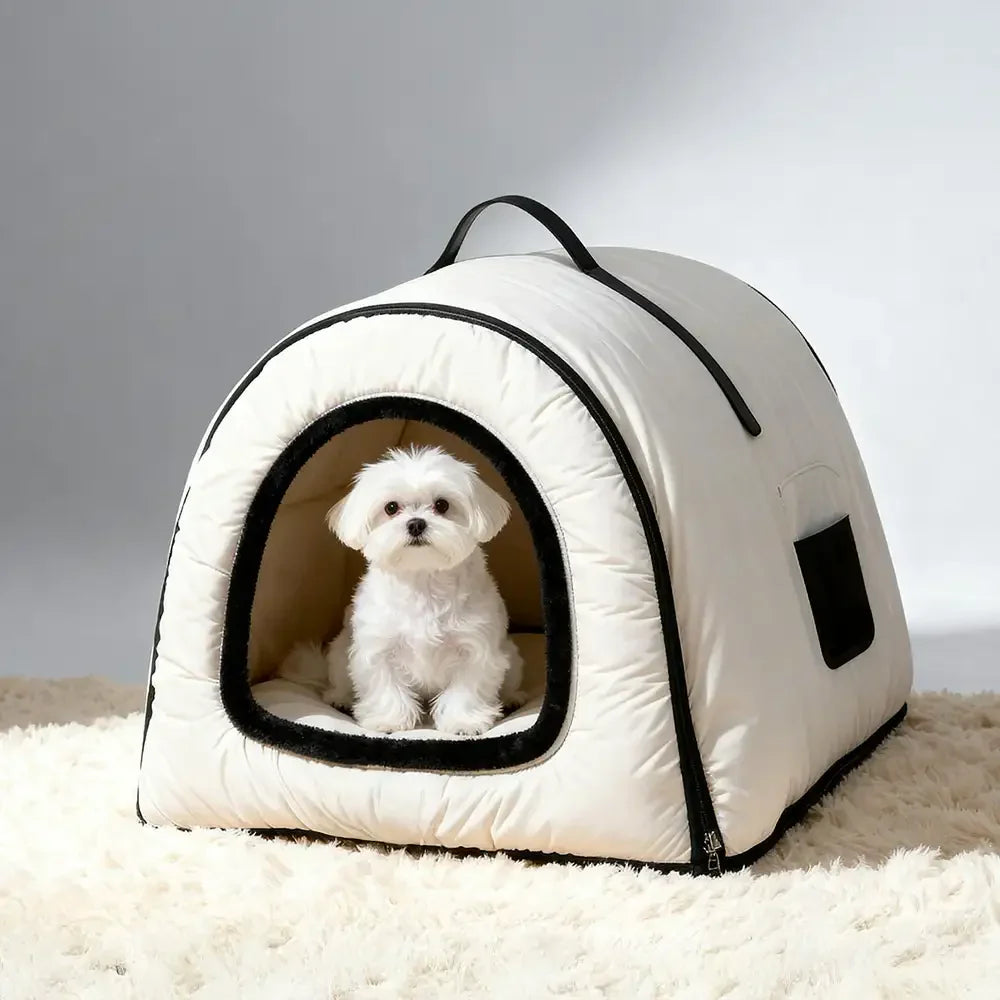 Waterproof Washable Cat Cave & Dog Bed for Deep Sleep Comfort