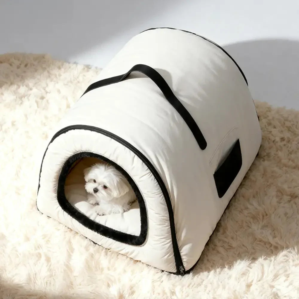 Waterproof Washable Cat Cave & Dog Bed for Deep Sleep Comfort