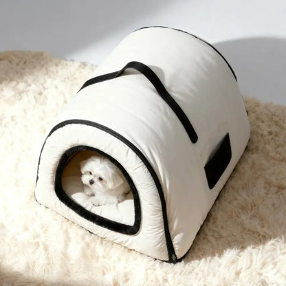 Waterproof Washable Cat Cave & Dog Bed for Deep Sleep Comfort