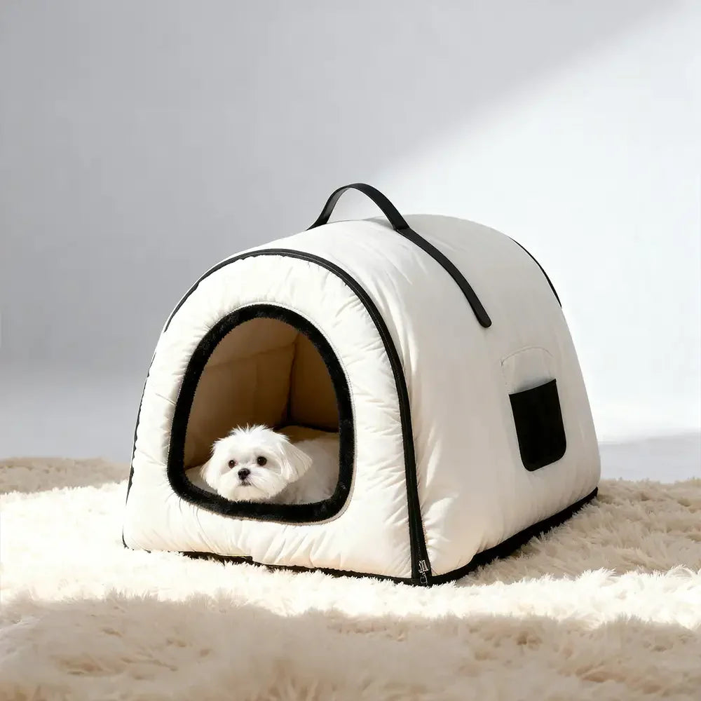 Waterproof Washable Cat Cave & Dog Bed for Deep Sleep Comfort