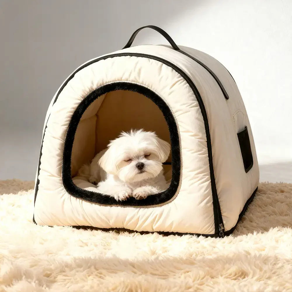 Waterproof Washable Cat Cave & Dog Bed for Deep Sleep Comfort