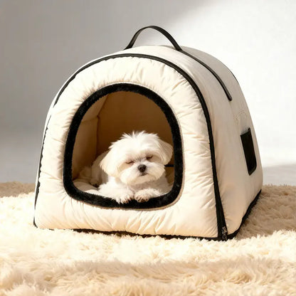 Waterproof Washable Cat Cave & Dog Bed for Deep Sleep Comfort