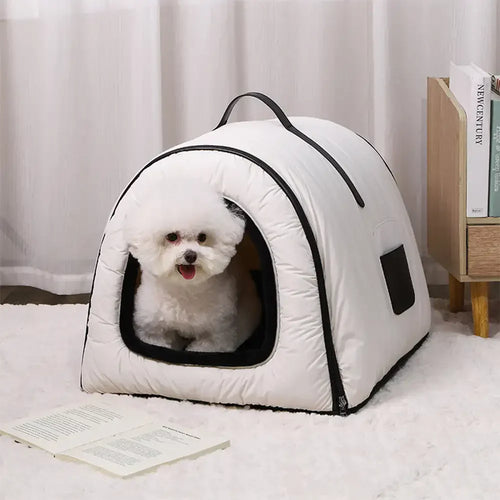 Waterproof Washable Cat Cave & Dog Bed for Deep Sleep Comfort