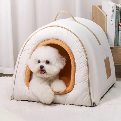 Waterproof Washable Cat Cave & Dog Bed for Deep Sleep Comfort