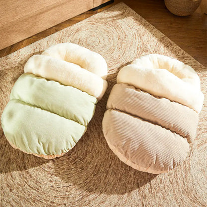 Cozy Washable Enclosed Pet Bed - Warm Slipper-Style Design