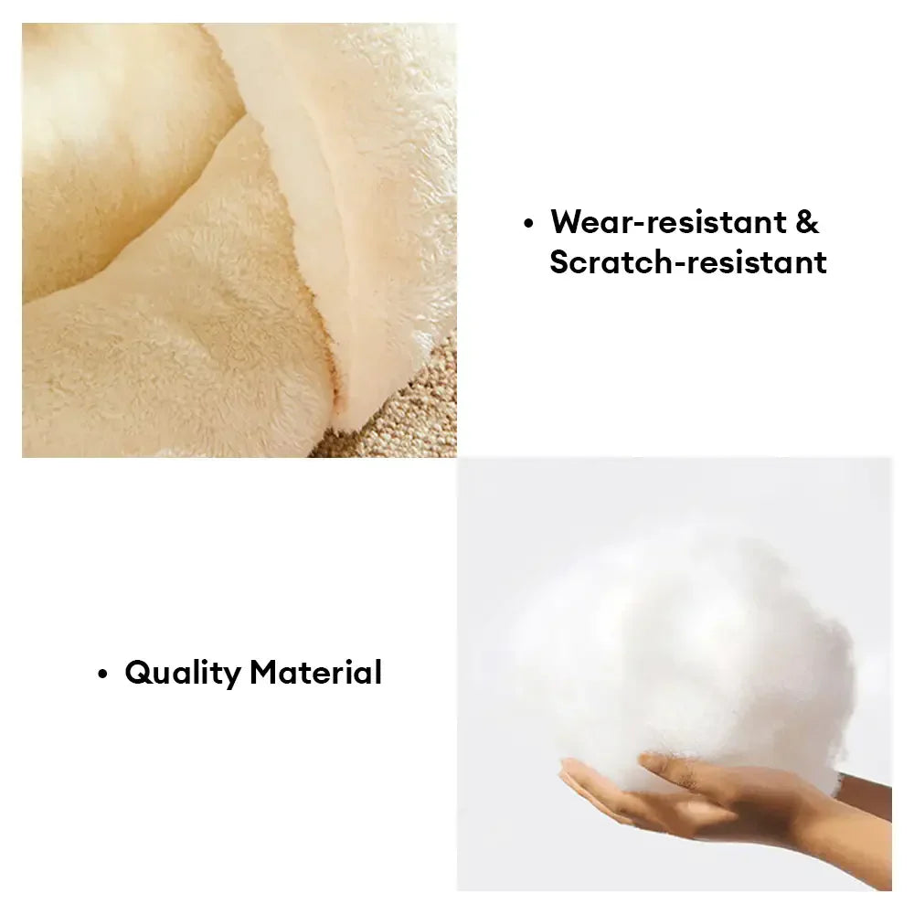Cozy Washable Enclosed Pet Bed - Warm Slipper-Style Design