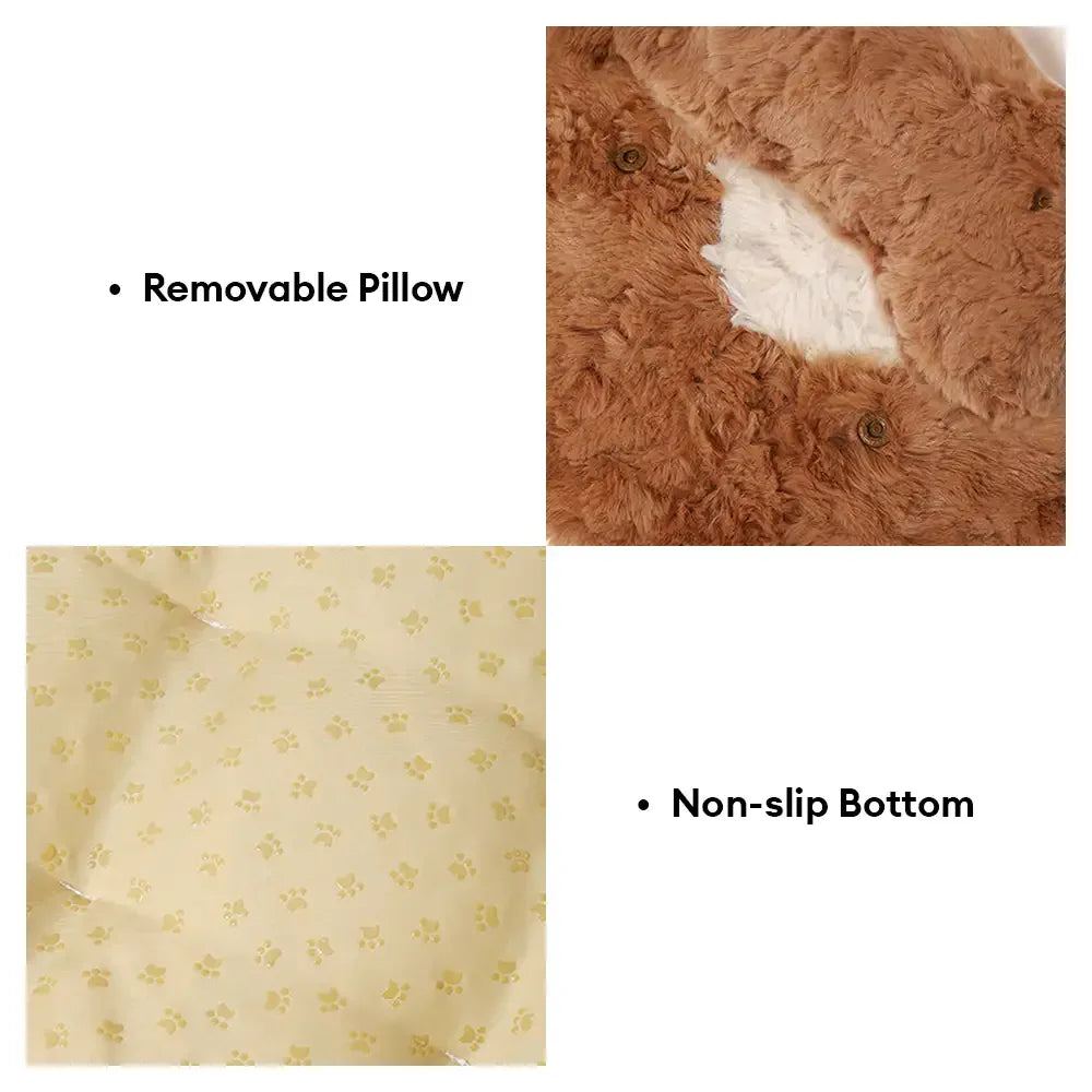 Coussin de couchage moelleux et coloré pour chien - Coussin confortable pour animaux