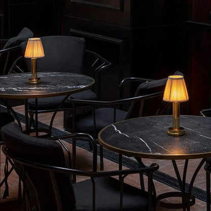 Vintage Brass Table Lamp with LED | Retro Style Lighting for Home