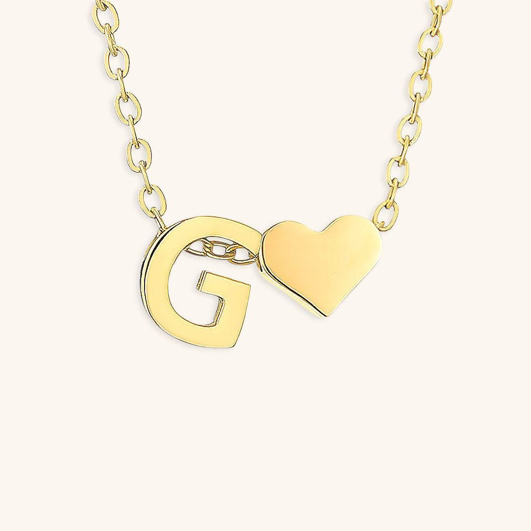 Mallory - Love Initial Letter Necklace — bringing modern charm to your space.