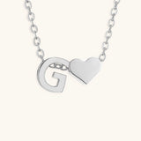 Mallory - Love Initial Letter Necklace — bringing modern charm to your space.