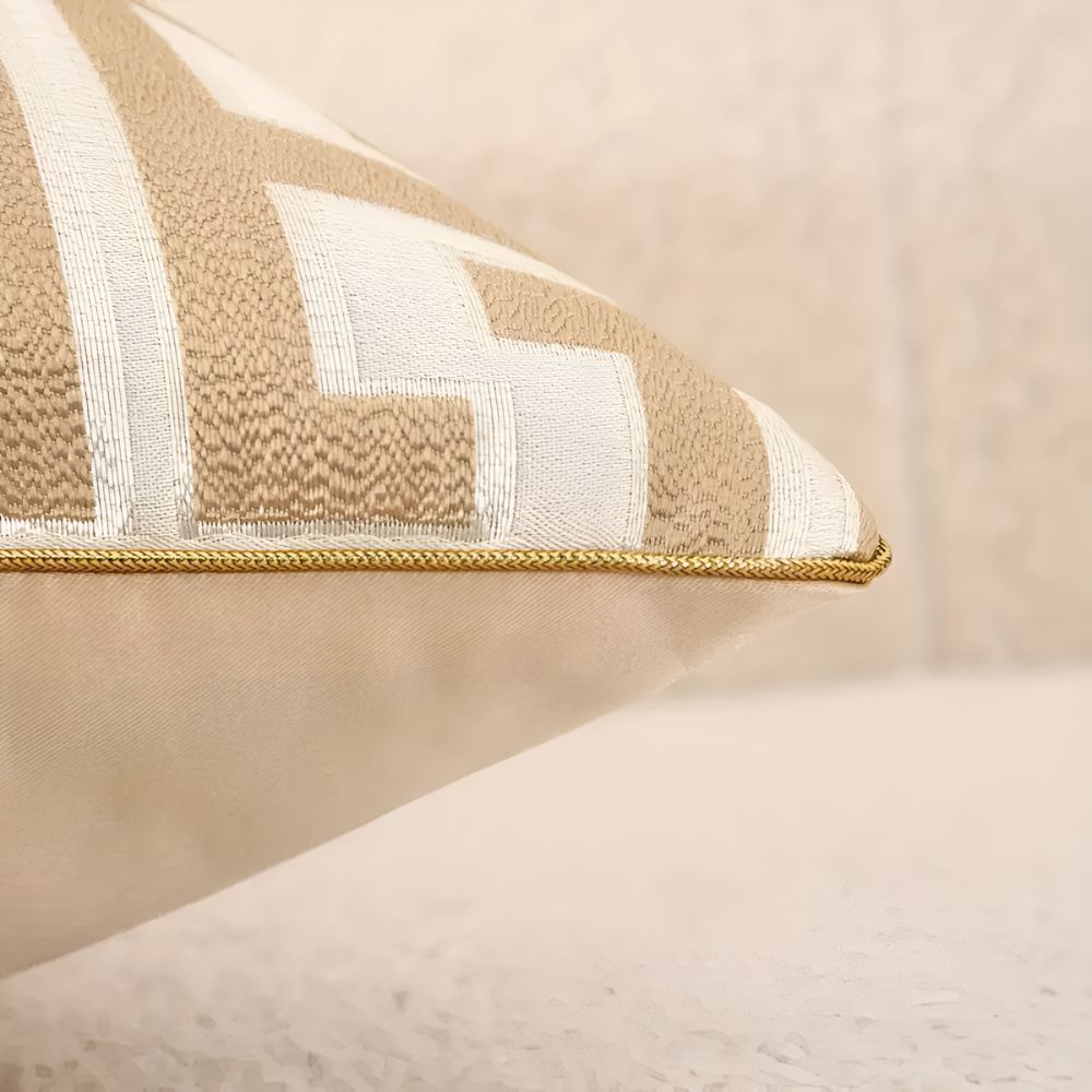 Geometrisch Jacquard Luxe Kussenhoes