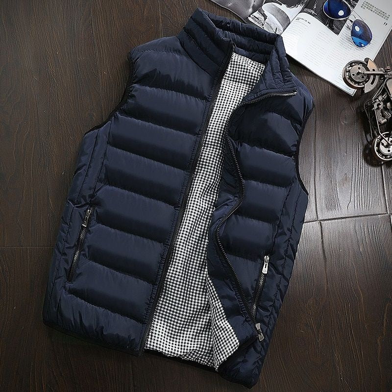 Pufferweste - Gilet d'hiver zippé pour hommes