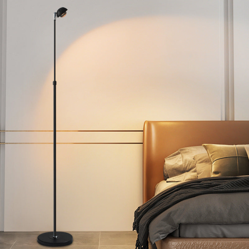 Adjustable Black Metal LED Floor Lamp for Living Room & Bedroom