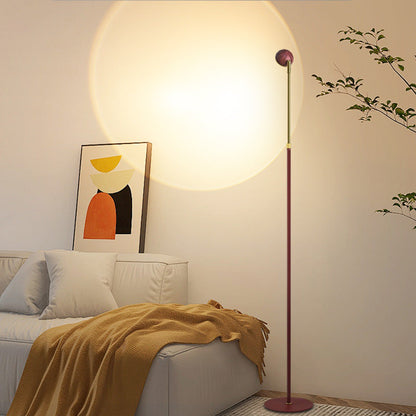 Adjustable Black Metal LED Floor Lamp for Living Room & Bedroom