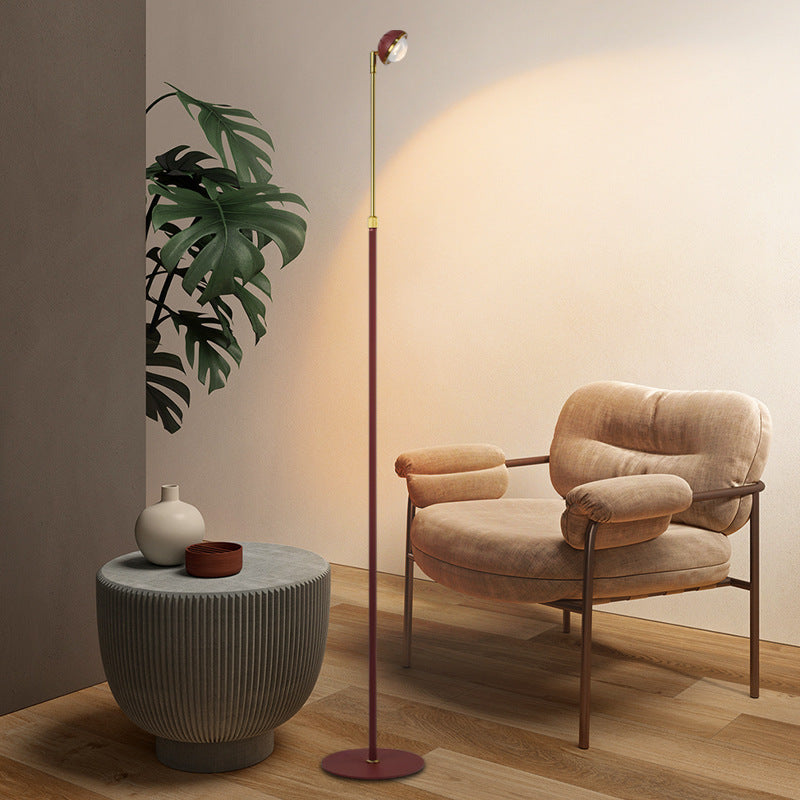 Adjustable Black Metal LED Floor Lamp for Living Room & Bedroom