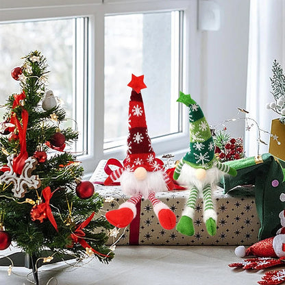 24 Plush Christmas Gnome Ornaments | Holiday Decor Set for Home