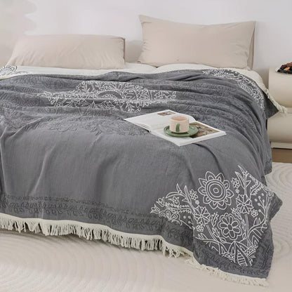 Couverture en laine de style scandinave chic