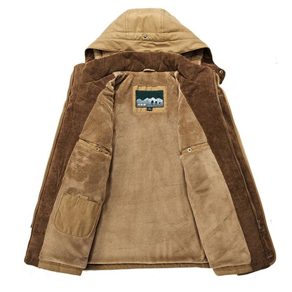 Winter Parka | Mit Kapuze | Fleece-Futter | Schneejacke | Herren Winterjacken