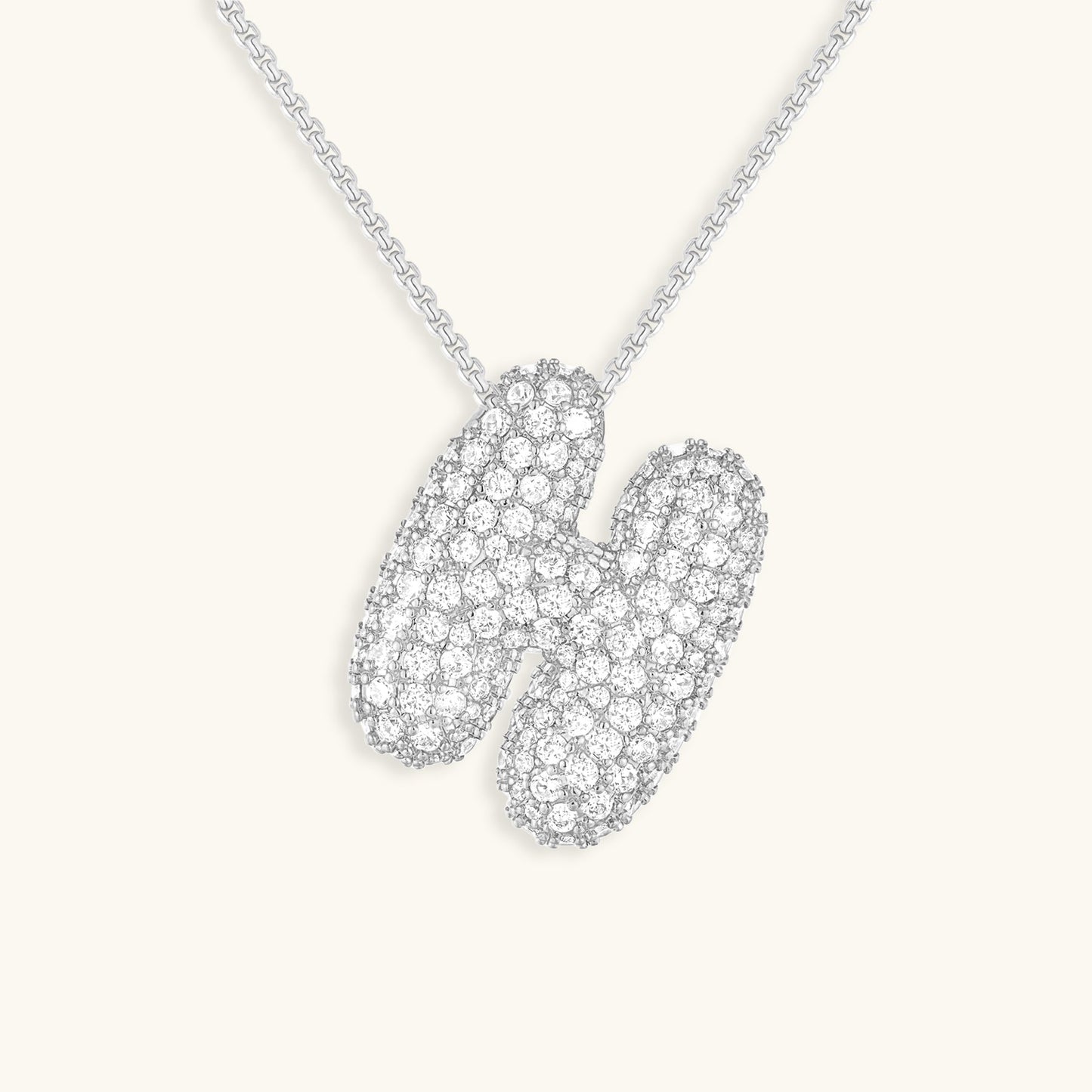 Collier Esme - Initiale en forme de bulle avec diamant — conçu pour inspirer votre style de vie.