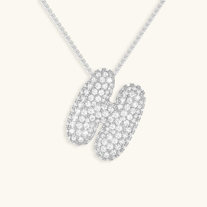 Collier Esme - Initiale en forme de bulle avec diamant — conçu pour inspirer votre style de vie.