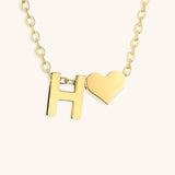 Mallory - Love Initial Letter Necklace — bringing modern charm to your space.