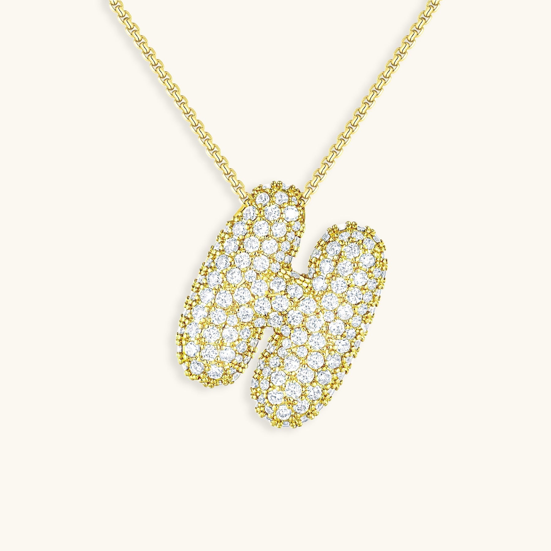 Esme - Bubble Initial Diamond Necklace — designed to inspire your lifestyle.