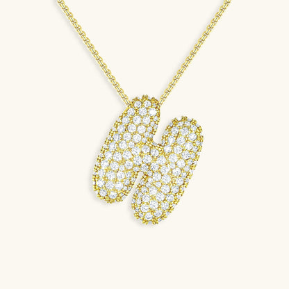 Collier Esme - Initiale en forme de bulle avec diamant — conçu pour inspirer votre style de vie.