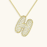Esme - Bubble Initial Diamond Necklace — designed to inspire your lifestyle.