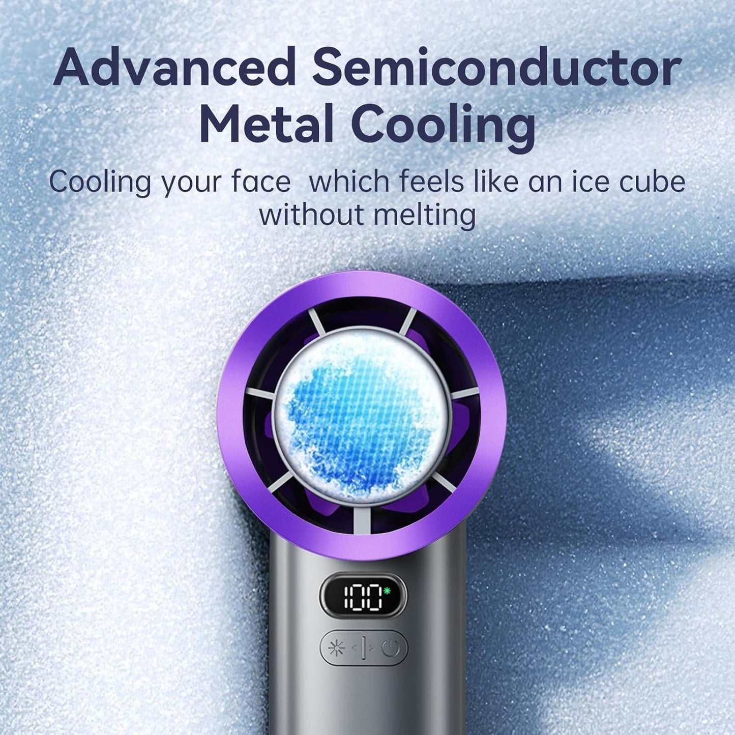 Ventilateur à main - Tragbares Design - Wiederaufladbarer Akku