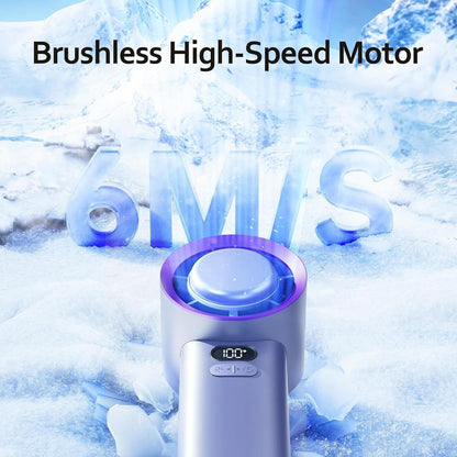 Ventilateur à main - Tragbares Design - Wiederaufladbarer Akku